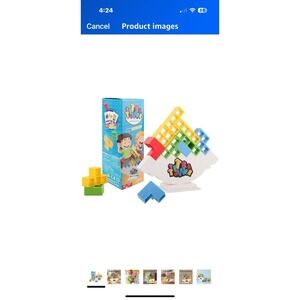 48PCS Tetra Tower‎ Balance Stacking Blocks Puzzle Kids Game Family Educational